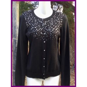 Sparkle Front Cardigan, sz M